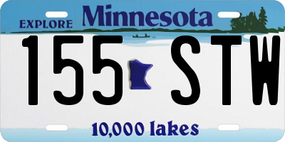MN license plate 155STW