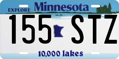 MN license plate 155STZ