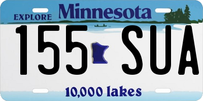 MN license plate 155SUA