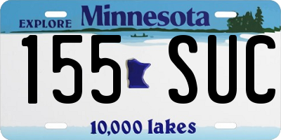 MN license plate 155SUC