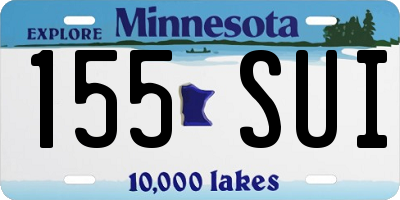 MN license plate 155SUI