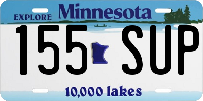 MN license plate 155SUP