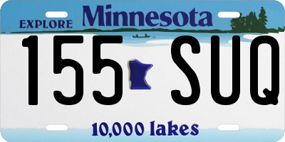 MN license plate 155SUQ