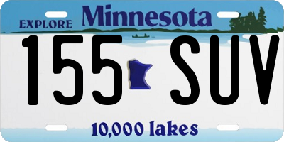 MN license plate 155SUV