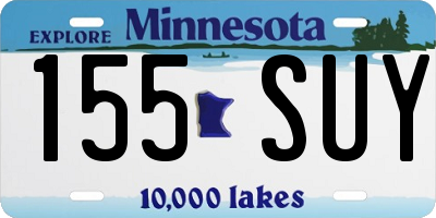 MN license plate 155SUY