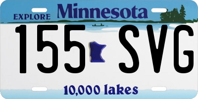 MN license plate 155SVG