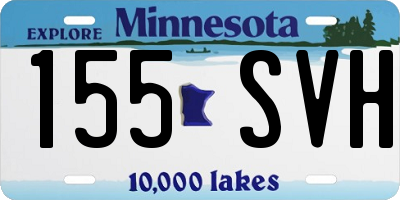 MN license plate 155SVH