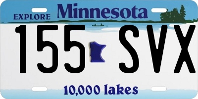MN license plate 155SVX