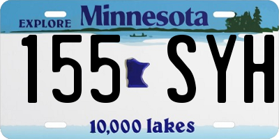 MN license plate 155SYH