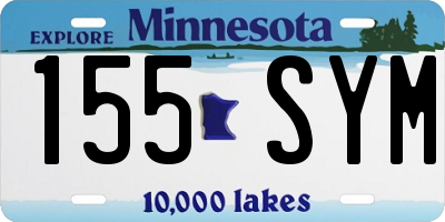 MN license plate 155SYM
