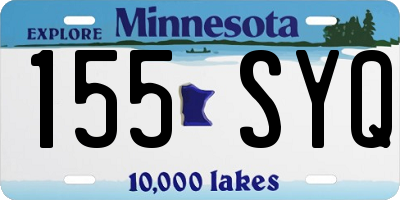 MN license plate 155SYQ