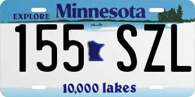 MN license plate 155SZL
