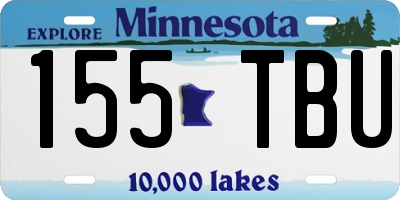 MN license plate 155TBU