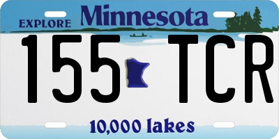 MN license plate 155TCR