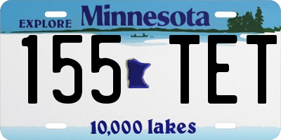 MN license plate 155TET
