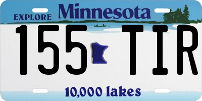 MN license plate 155TIR