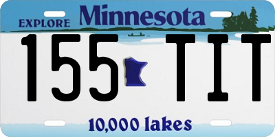 MN license plate 155TIT