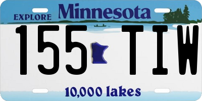MN license plate 155TIW
