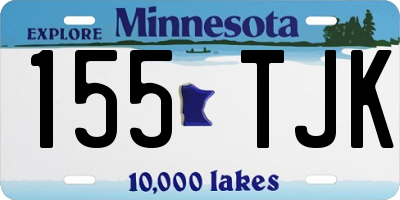 MN license plate 155TJK