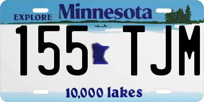 MN license plate 155TJM