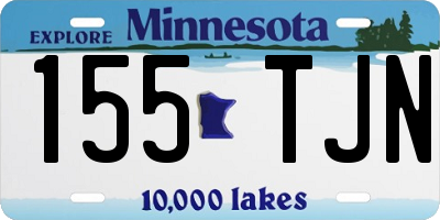 MN license plate 155TJN
