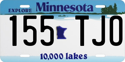 MN license plate 155TJO