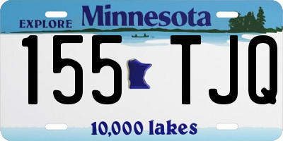 MN license plate 155TJQ