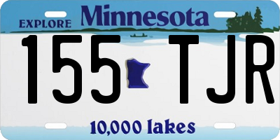 MN license plate 155TJR