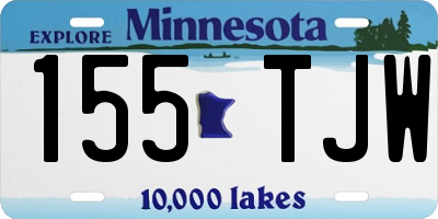 MN license plate 155TJW