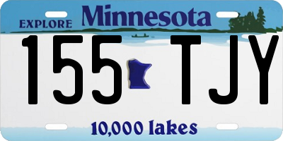 MN license plate 155TJY