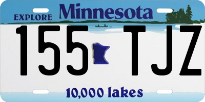 MN license plate 155TJZ