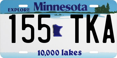 MN license plate 155TKA