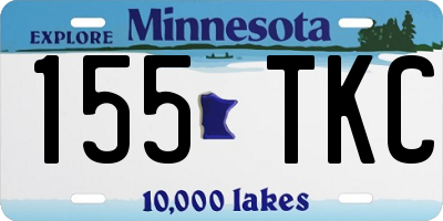 MN license plate 155TKC