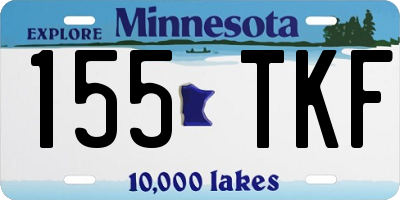 MN license plate 155TKF