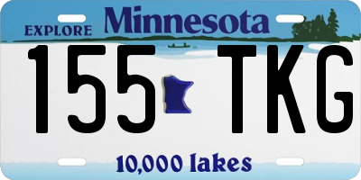 MN license plate 155TKG
