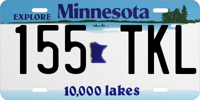 MN license plate 155TKL