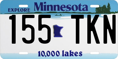 MN license plate 155TKN