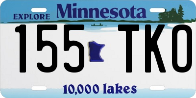 MN license plate 155TKO