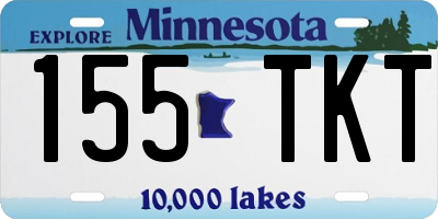 MN license plate 155TKT