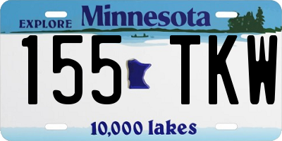 MN license plate 155TKW