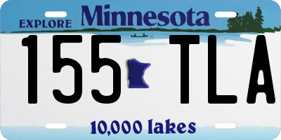 MN license plate 155TLA