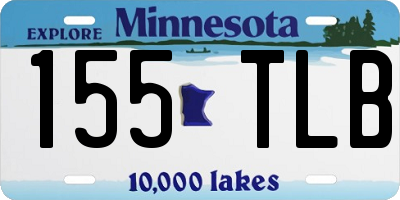 MN license plate 155TLB