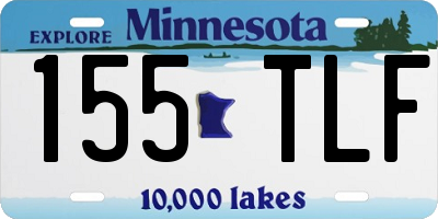 MN license plate 155TLF