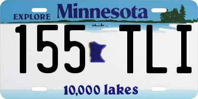 MN license plate 155TLI