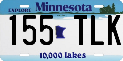 MN license plate 155TLK