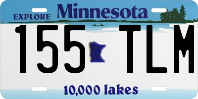 MN license plate 155TLM
