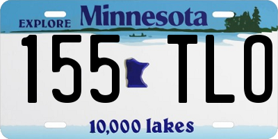 MN license plate 155TLO