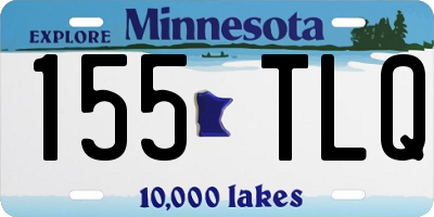 MN license plate 155TLQ