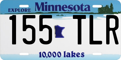 MN license plate 155TLR