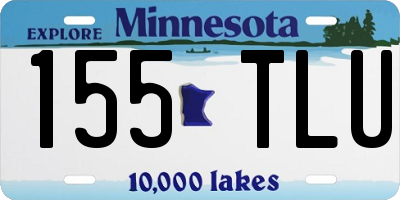 MN license plate 155TLU